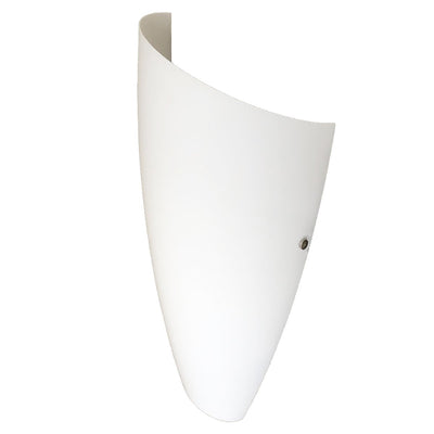 Applique moderno DUE P 2275 AP E27 LED lampada parete vetro soffiato bianco