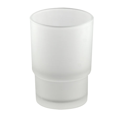 Porta spazzolini da appoggio tondo in vetro satinato Venezia