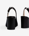 Nero Giardini slingback donna in pelle nero E409431D100