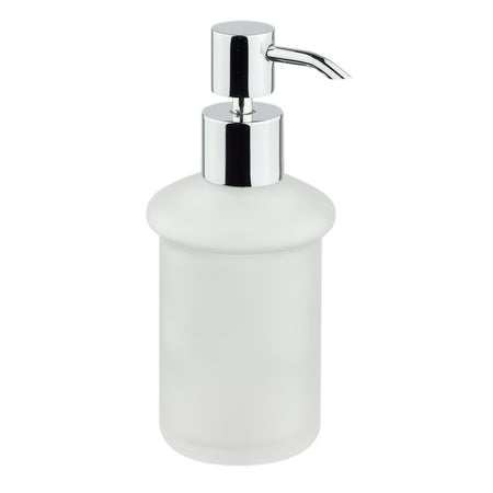 Porta sapone liquido da appoggio in vetro opale Venezia