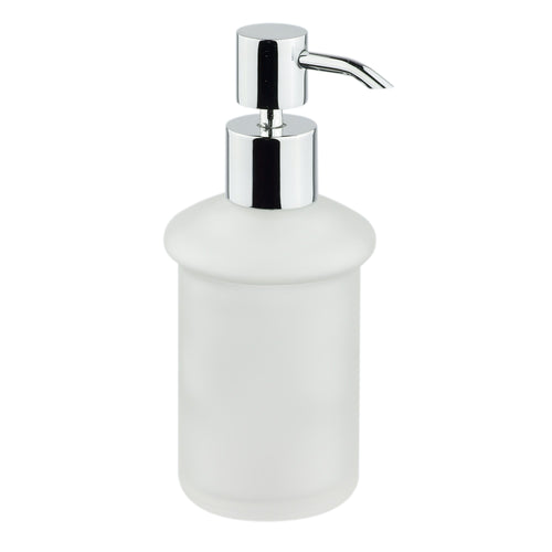 Porta sapone liquido da appoggio in vetro opale Venezia