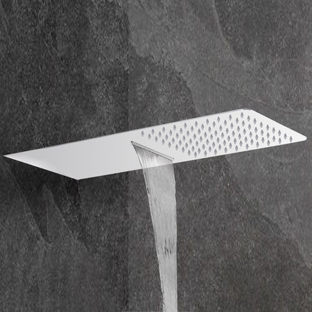 Soffione doccia a parete con cascata acciaio inox 304 | AZÙ