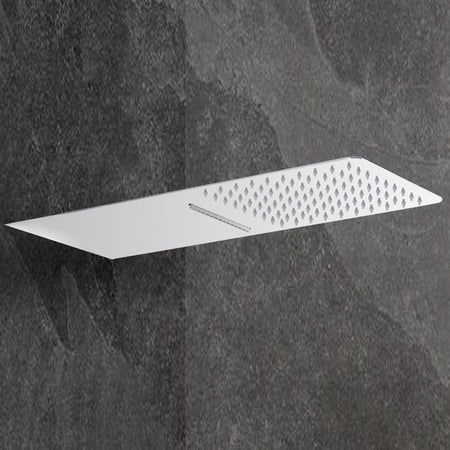 Soffione doccia a parete con cascata acciaio inox 304 | AZÙ