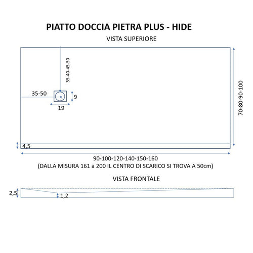 Piatto doccia in marmoresina bianco | Piletta Gratis STAR PASSION