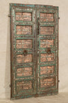 Biscottini Porta portone in legno massello e ferro da interno o da esterno vecchia e antica medievale scorrevole
