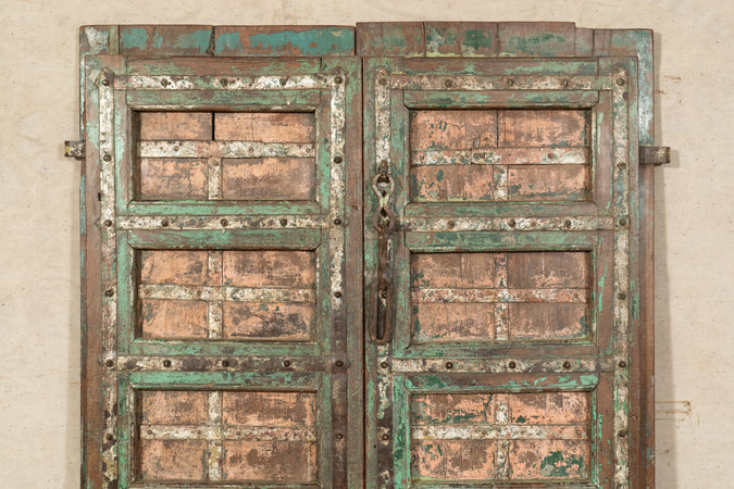 Biscottini Porta portone in legno massello e ferro da interno o da esterno vecchia e antica medievale scorrevole