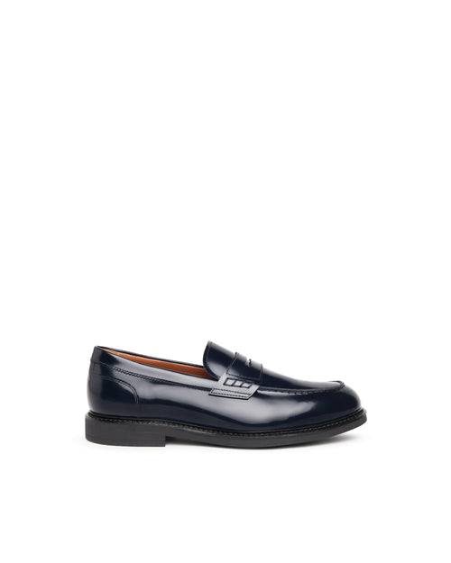 Nero Giardini mocassini uomo in pelle abrasivata blu E500600U200