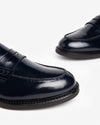 Nero Giardini mocassini uomo in pelle abrasivata blu E500600U200