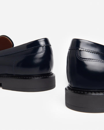 Nero Giardini mocassini uomo in pelle abrasivata blu E500600U200