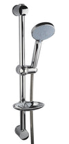 Asta saliscendi doccia cromato con mensola e doccetta