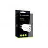 Caricabatterie Per Dispositivi Mobili Universale Ac - Ricarica Rapida Interno - 30w Con 3p UsB-A - Bianco
