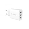 Caricabatterie per dispositivi mobili Universale AC - Ricarica rapida Interno - 30W con 3P USB-A - Bianco