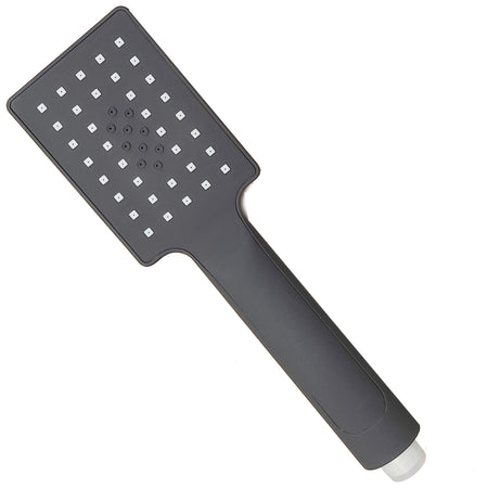 Colonna doccia nera opaca con Miscelatore Termostatico a due vie 20x20 Este Black