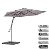 Ombrellone da Giardino Sistema Apri&Chiudi Decentrato 3 mt Impermeabile Grigio Airvent