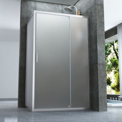 Box doccia due lati battente JADE opaco porta con movimento interno o esterno