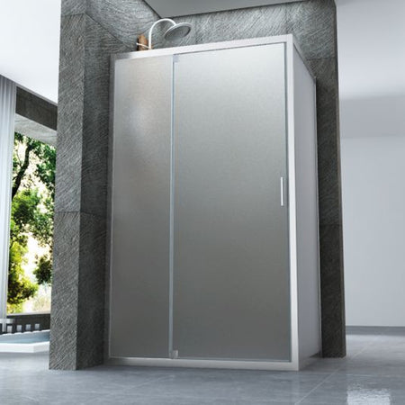 Box doccia due lati battente JADE opaco porta con movimento interno o esterno
