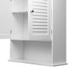 Pensile Armadietto 60x20 H 70cm in Legno mdf Bianco Bagno Cucina Ufficio Salvaspazio