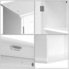 Pensile Armadietto 60x20 H 70cm in Legno mdf Bianco Bagno Cucina Ufficio Salvaspazio