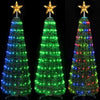 Albero di Natale 70x210 cm Pieghevole con 342 LEd RGB Smart e Controllo App