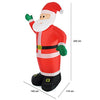 Gonfiabile Babbo Natale 240cm con LED per Esterno e Interno Natalizio Impermeabile