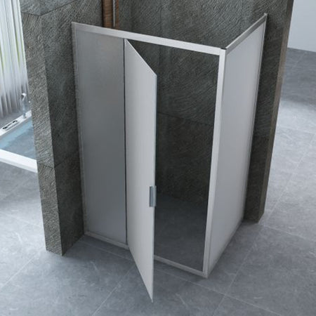 Box doccia due lati battente JADE opaco porta con movimento interno o esterno