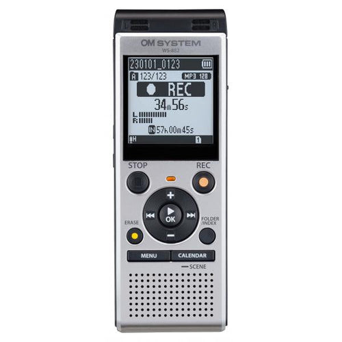 Registratore Vocale Digitale WS-882 con Capacità 4 GB Micro SD Colore Argento