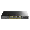 Switch Gigabit PoE+ a 24 porte con 4 porte Gigabit Combo, GS2028PS4