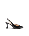 Nero Giardini slingback in vernice nero con accessorio E512230DE100