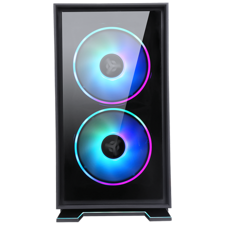 Case GALAXY 2Q - ITX Mini Tower- 2x12cm ARGB fan- 2xUSB3- 2x Front Panel- Side Glass