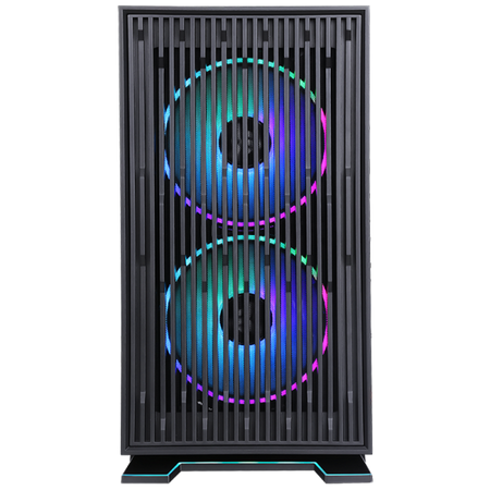 Case GALAXY 2Q - ITX Mini Tower- 2x12cm ARGB fan- 2xUSB3- 2x Front Panel- Side Glass