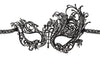 Maschera Ricamata 01 Nero Pizzo