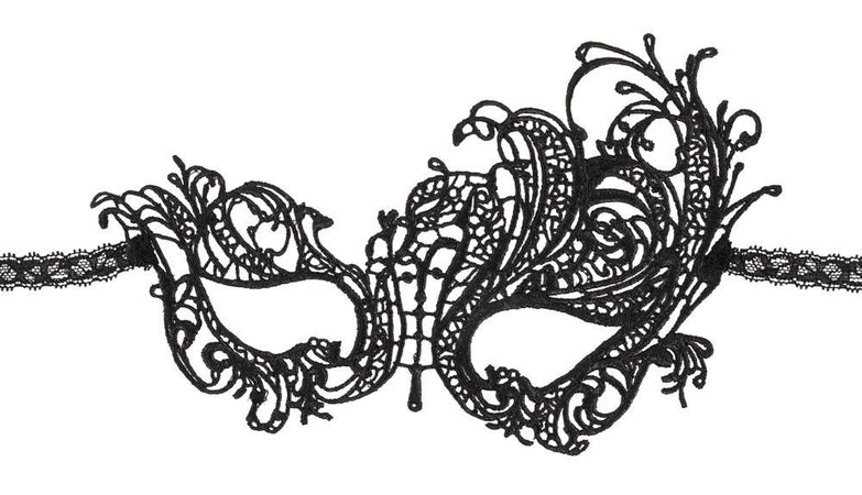 Maschera Ricamata 01 Nero Pizzo