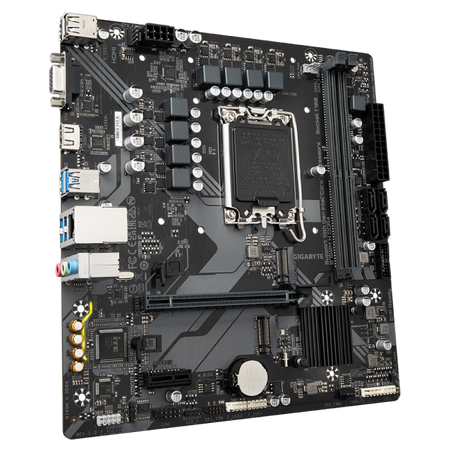 Gigabyte B760M H DDR4 - 1.0 - scheda madre - micro ATX - socket LGA1700 - chipset B760 - USB 3.2 Gen 1 - Gigabit LAN - grafica integrata (CPU richiesta)