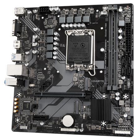Gigabyte B760M H DDR4 - 1.0 - scheda madre - micro ATX - socket LGA1700 - chipset B760 - USB 3.2 Gen 1 - Gigabit LAN - grafica integrata (CPU richiesta)