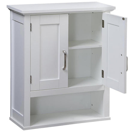 Pensile Armadietto 53x21.5 H 63.5cm in Legno mdf Bianco Bagno Cucina Ufficio
