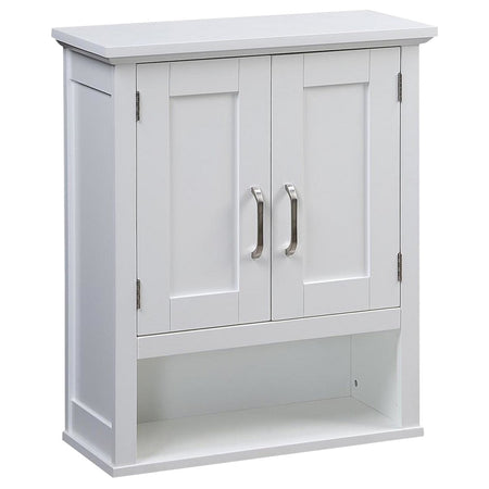 Pensile Armadietto 53x21.5 H 63.5cm in Legno mdf Bianco Bagno Cucina Ufficio