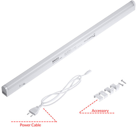 Lampada Sottopensile 50cm Barra Led 750lm 4000k Bianco per Cucina e Armadio