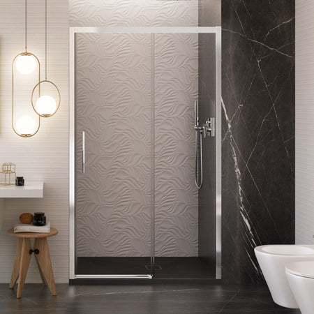 Porta doccia scorrevole nicchia cristallo 6mm h195 anticalcare LAGOA