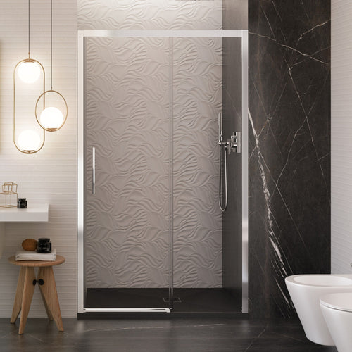 Porta doccia scorrevole nicchia cristallo 6mm h195 anticalcare LAGOA