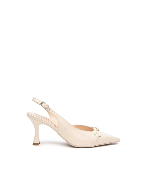 Nero Giardini slingback in vernice col.latte con accessorio E512230DE711