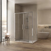 Box doccia due lati scorrevole LAGOA DUO ingresso centrale 6mm anticalcare