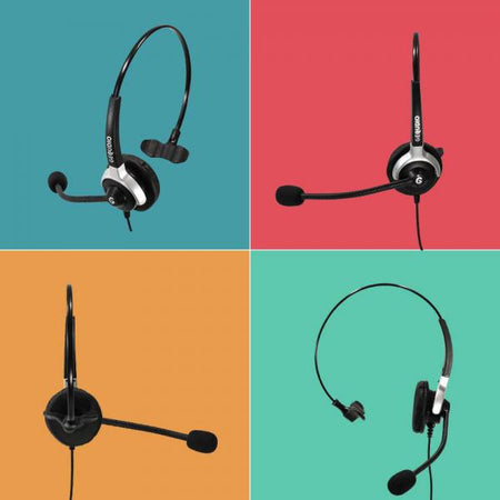 GEQUDIO WA9006 cuffia e auricolare Cablato A Padiglione Ufficio Nero (WA9006)