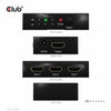 CLUB3D 3 to 1 HDMI 8K60Hz Switch switch per keyboard-video-mouse [kvm] Nero (Club3D HDMI Switchbox 3 Eingnge -> 1)