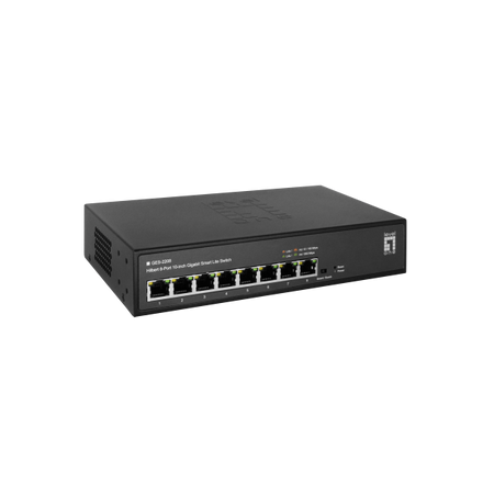 LevelOne GES-2208 switch di rete Gestito L2 Gigabit Ethernet [10/100/1000] Nero (LevelOne Switch 8x GE GES-2208 Hilber)