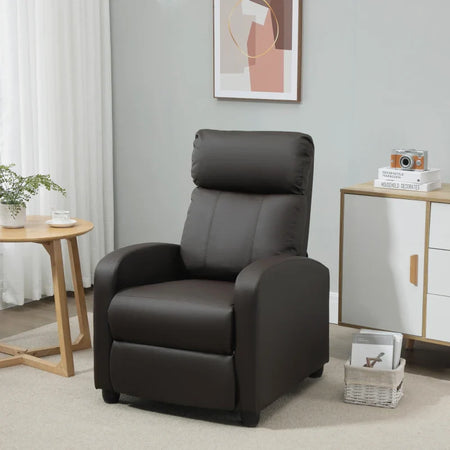 Poltrona Relax Massaggiante con Telecomando e 8 Programmi, Reclinazione e Poggiapiedi, 68x88x98cm, Marrone ZS1700-143V90BNZS1