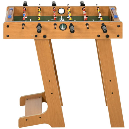 Calcio Balilla Pieghevole in Legno con 6 Aste, 18 Giocatori e Segnapunti, 69x37x70cm TP5A70-059TP5