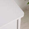Scrivania per Computer Compatta, Scrivania PC Fisso in Legno Bianco con Ripiano Tastiera Estraibile e Mensole 104x48x95.5cm XN5836-262WTXN5