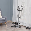 Stepper con Manubrio Regolabile, Monitor LCD ed Elastici, 55x53x118-128cm, Nero OI2A90-279V01SROI2