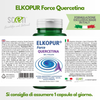 Elkopur Force Quercetina pura, 120 capsule da 500 mg. con 200 mg. di Quercetina titolata 98% in Quercetina, Vegetarian e Vegan ok, Rinforza il sistema immunitario, Antiossidante, prodotto in Italia