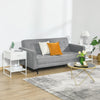 Comodino Moderno Set 2 Pezzi con Cassetto e Ripiano Aperto per Camera da Letto e Soggiorno, in MDF e Acciaio, 45x40x60cm, Bianco TY8831-534V01WTTY8